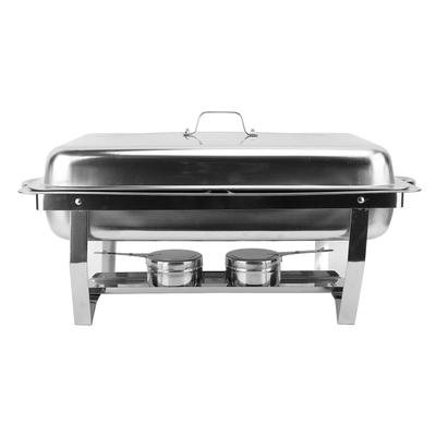 Calentador de Buffet de Acero Inoxidable 2 Compartimentos Servidor de Buffet Comercial Calentador de Alimentos para Catering con