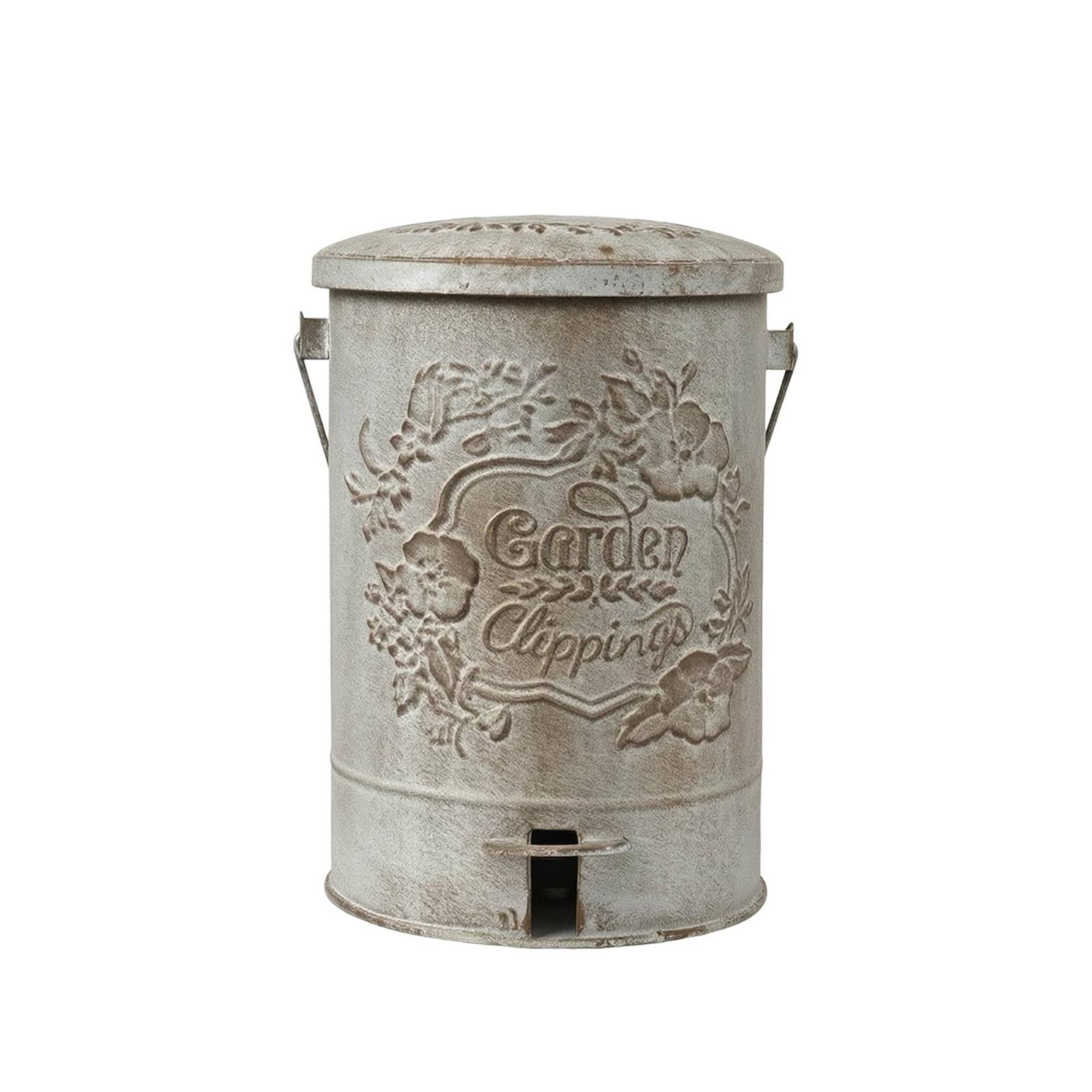 Outdoor Trash Can with Lid Vintage