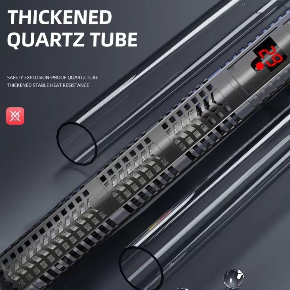 Adjustable Temperature Aquarium Submersible Heater LCD Display Heating Rod  Fish Tanks