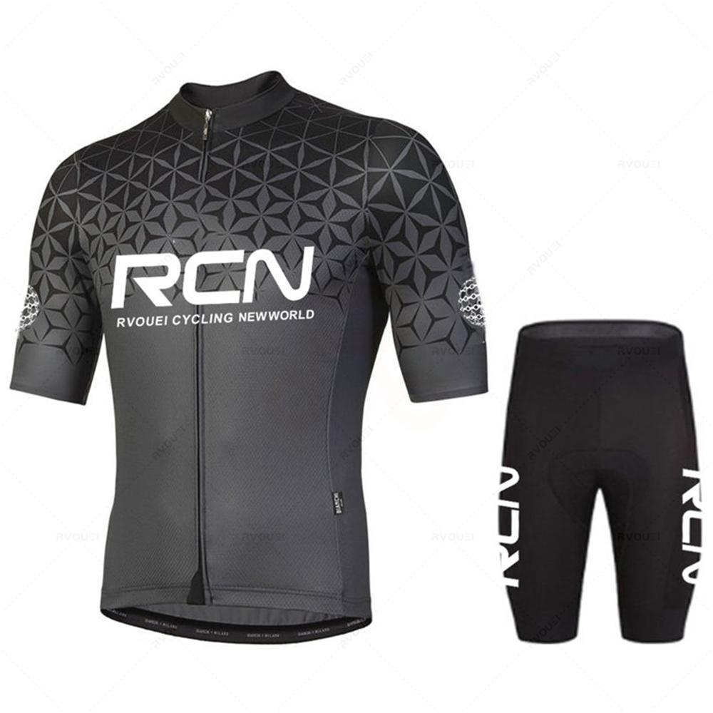 Nuova maglia da ciclismo estiva Rcn Pro Team da uomo tuta da abbigliamento per bicicletta da corsa tuta da mountain bike traspirante Mallot Ciclismo Hombre