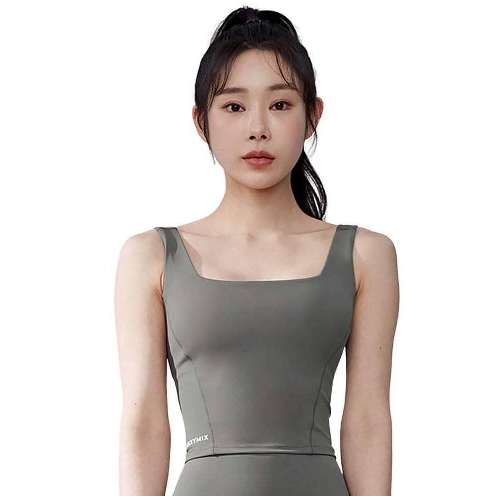 

XEXYMIX Бюстгальтер для йоги с подкладкой, майка без рукавов, номер модели, размер, пепельно-зеленый, женский топ, топ, топ, XT4205F, S,