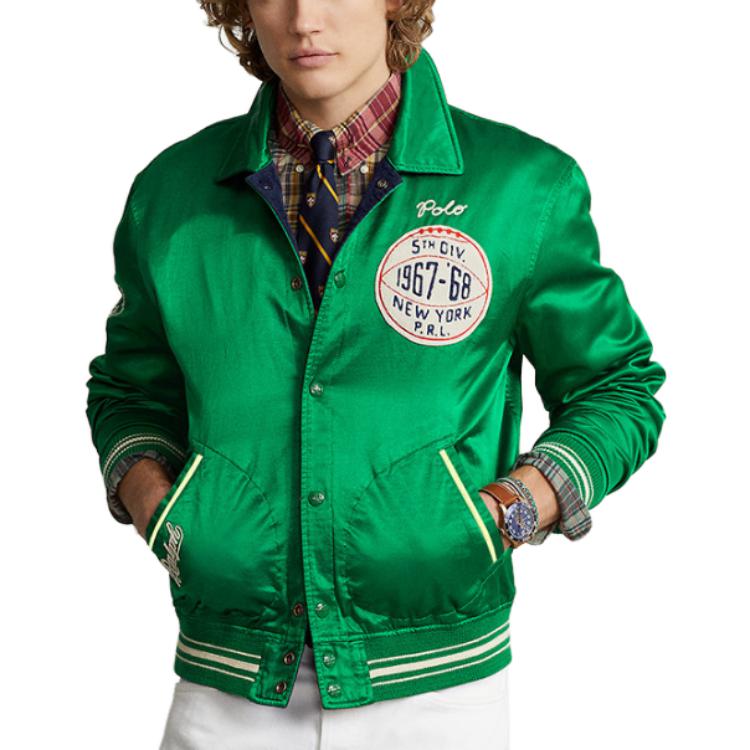 Polo Ralph Lauren SS23 Letter Embroidered Reversible Casual Jacket Men Jacket Green MNPOOTW16021080-999