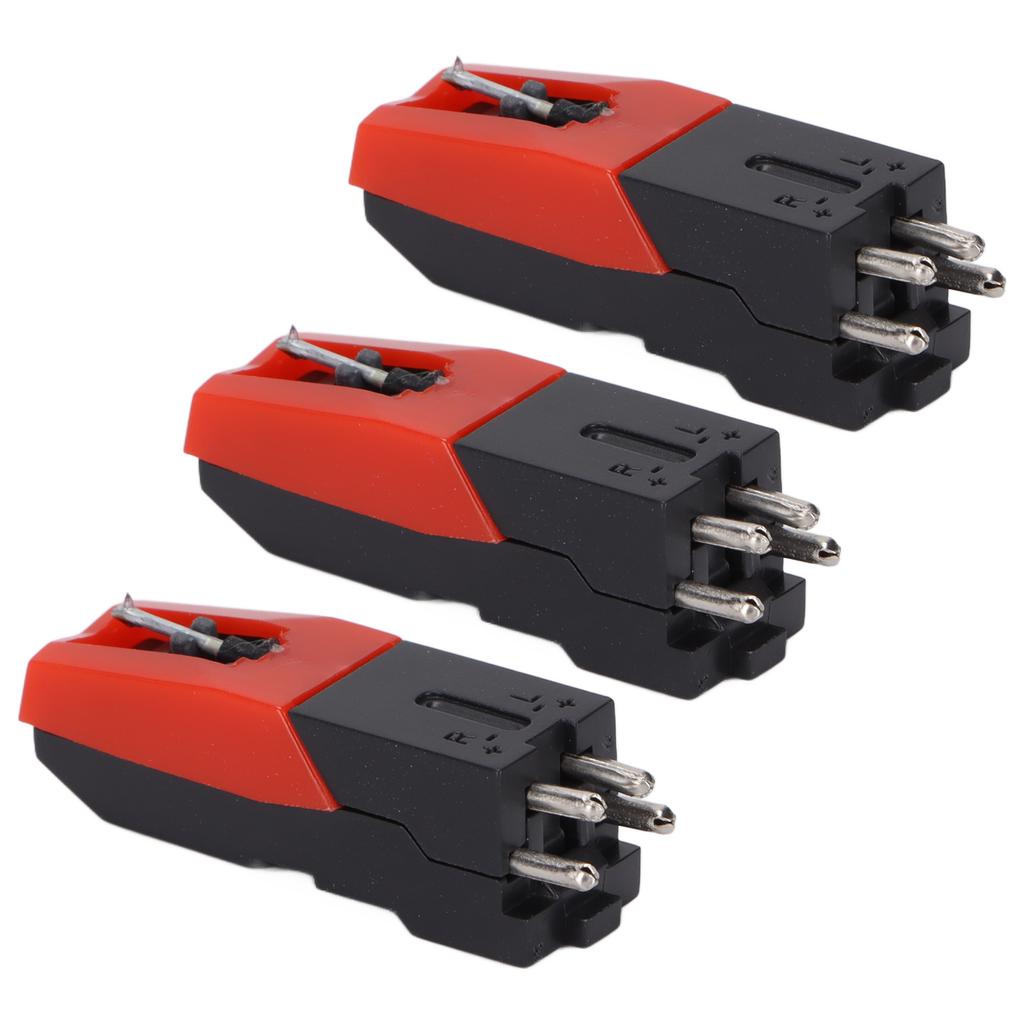 3 Pcs Record Player Needle Antique Replacement Vinyl Phonograph Stylus for Turntable LP