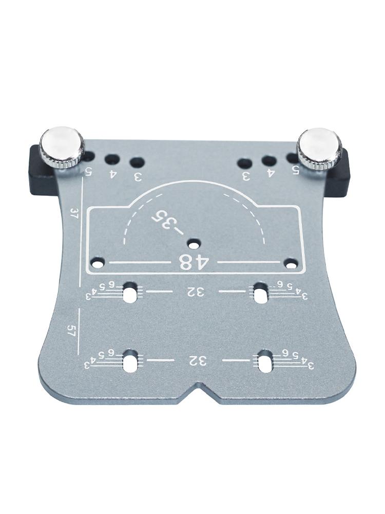 

Локатор отверстий для петель 35 мм, специальный шаблон для локатора дверных петель для деревообработки, пластина для локатора отверстий для петель из алюминиевого сплава серебряный