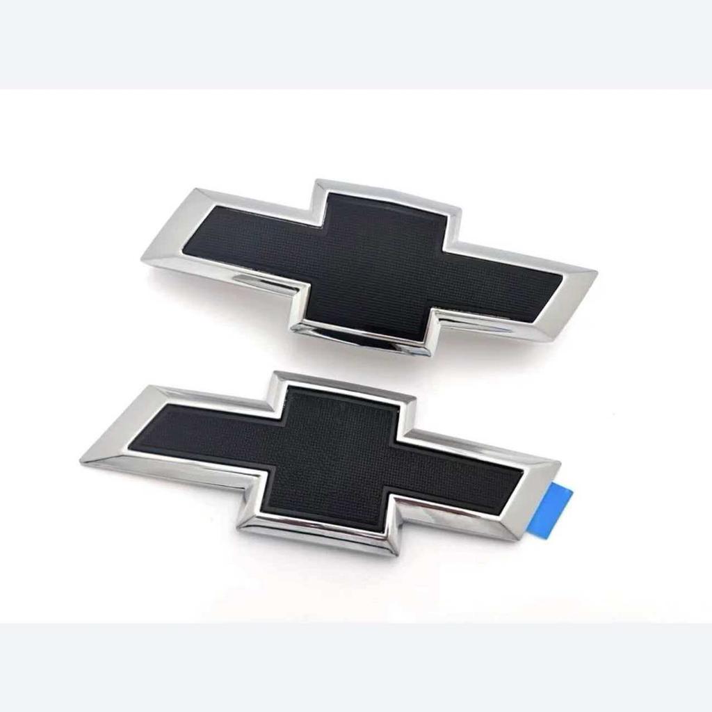 ΝΕΟ 2016-2024 Chevrolet Camaro Προσαρμοσμένο Έμβλημα Bowtie LS LT Μπροστινή Μάσκα Εμβλημα Πίσω Πορτμπαγκάζ Ασημί Μαύρο