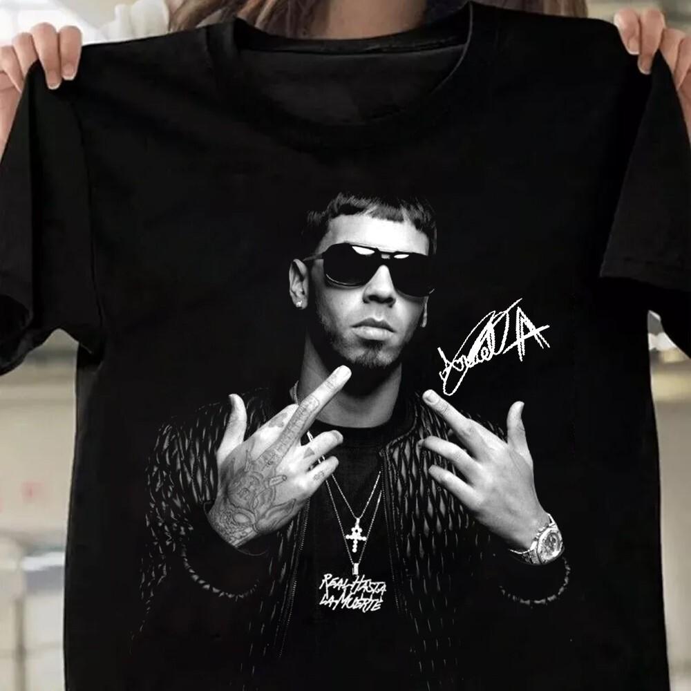 Классическая унисекс-рубашка Anuel AA Унисекс S-5XL Футболка 12D129 Унисекс XXL