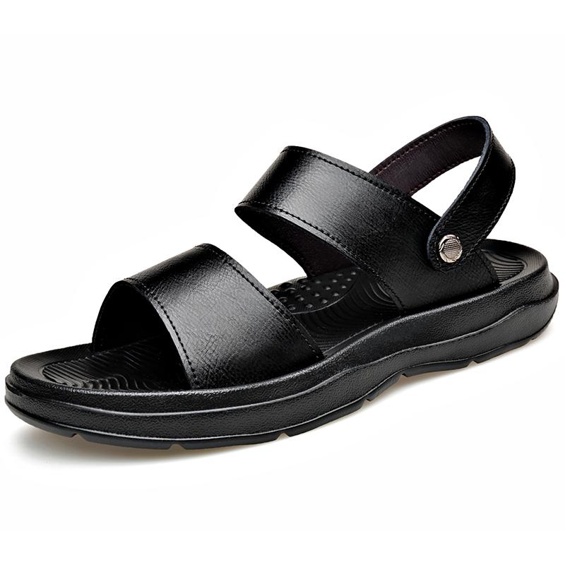 

Fashion Quick-Dry Men Fisherman Sandals Breathable Casual Leather Sandaly New Design Beach Walking Shoes Fast Delivery Wading Aqua Shoes 46
