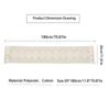 American Table Runner Polyester Cotton Jacquardcut Flower Knotted Tassel Long Tablecloth Table Decoration Cloth Cover Table Runner