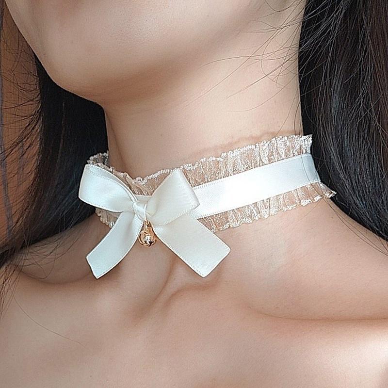 1pc Gothic Chokers Black Lace Flowers Sexy Lace Neck Choker Necklace Vintage Tassel Chain Women Steampunk Halloween Jewelry