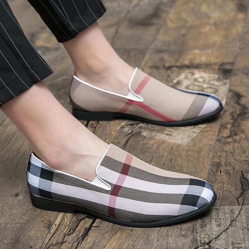 Modne nowe męskie buty wizytowe Paski Patchwork Skórzane Buty Modne Ręcznie robione Buty na Wesele Imprezę Męskie Mokasyny Buty Oksfordzkie Męskie Duży Rozmiar