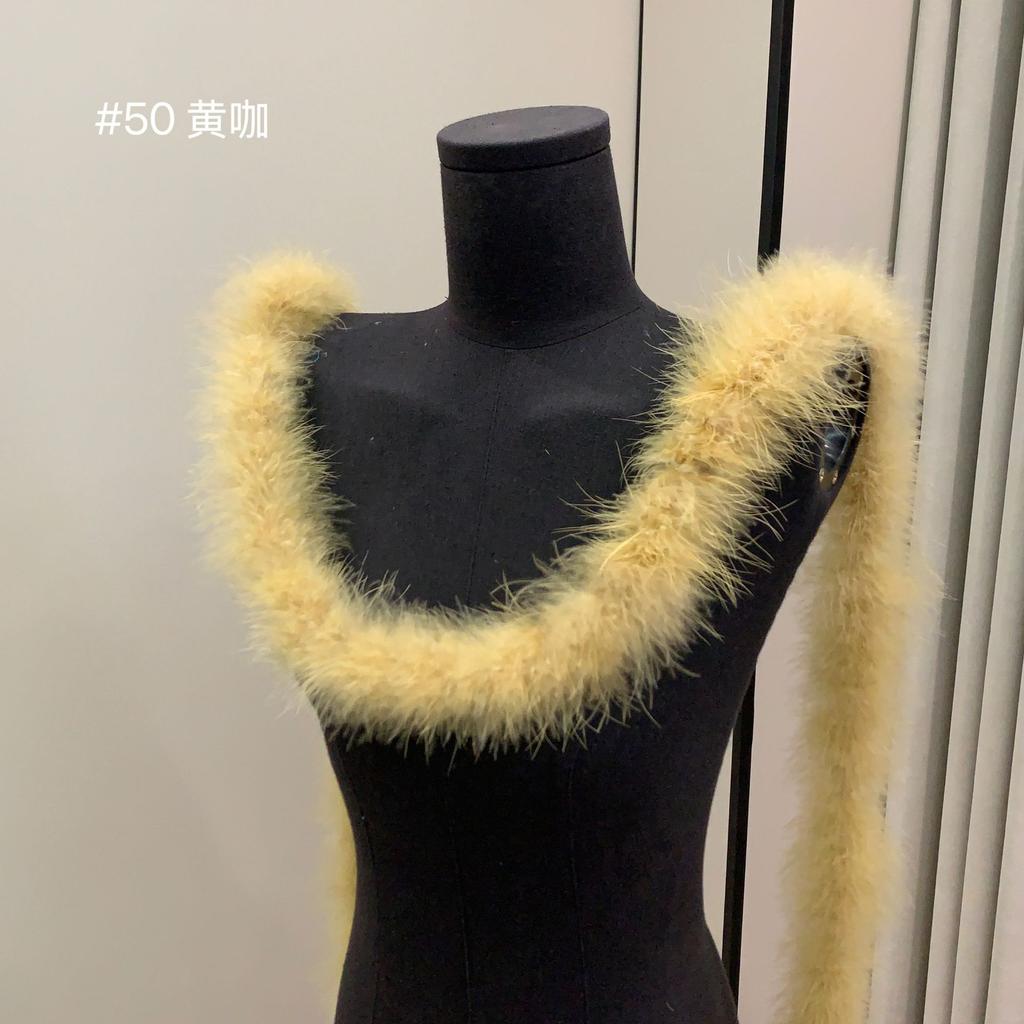 Bunte Federstreifen Truthahnfederstreifen Performance Tanzkostüm Dekomaterialien DIY Textilzubehör