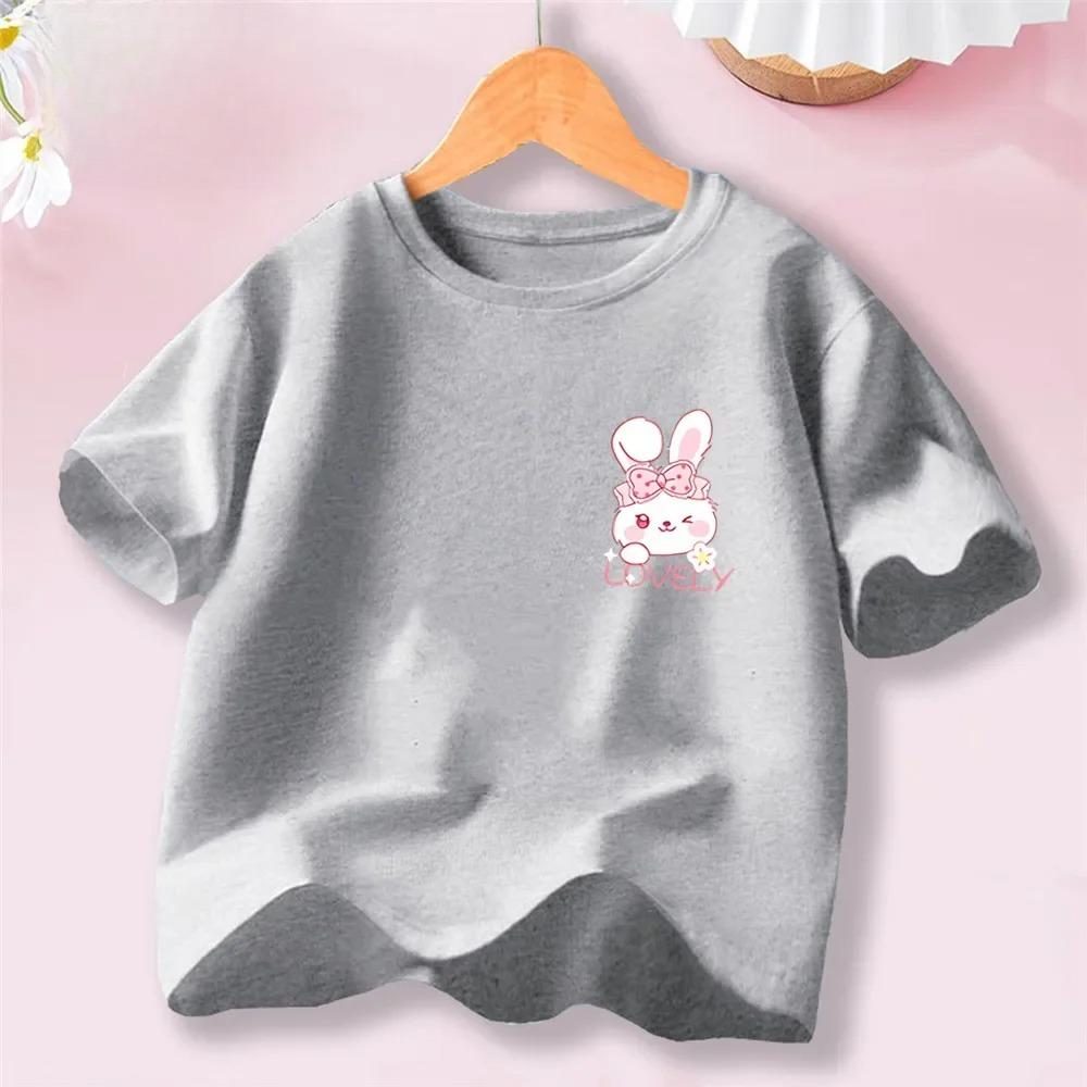 Sweet Heart Print TShirt Crew Neck Short Sleeve TShirt Casual Every Day Tops Girls Clothing Fashion Teens Sport Clothes