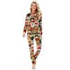 Matching Family Christmas Print Flannel Homewear Set Long-Sleeve Top And Pants