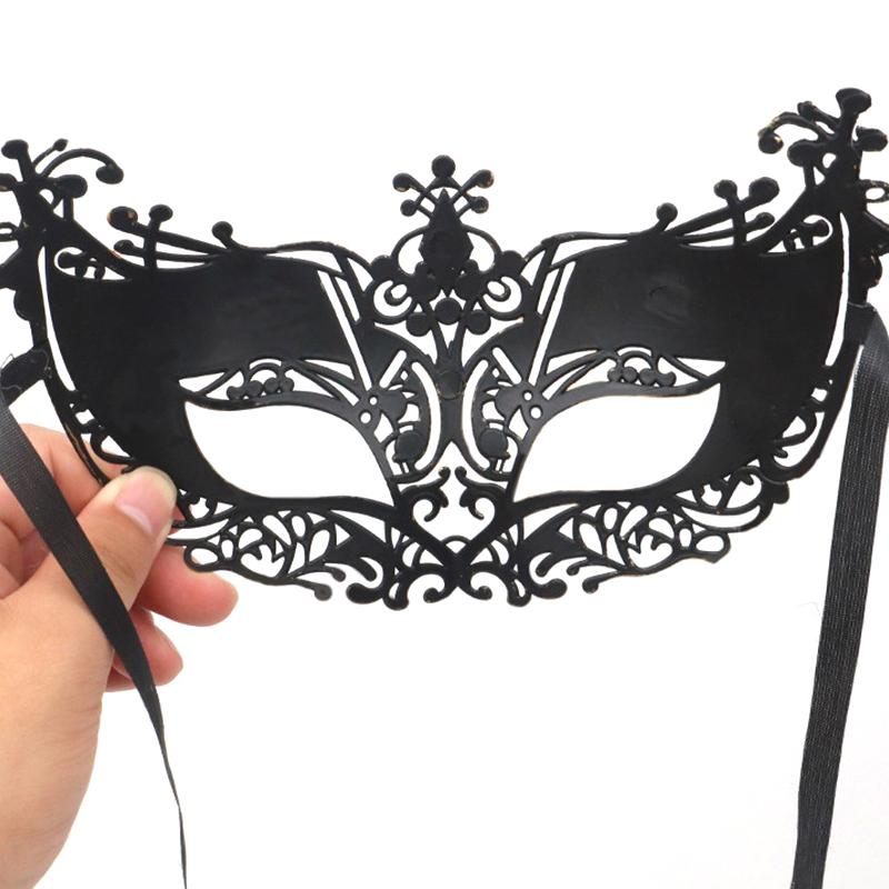 1PC Masquerade Mask Vintage Prince Mask Black Antique Copper Half Face Mask Plastic Halloween Costume Party Mask Women Men