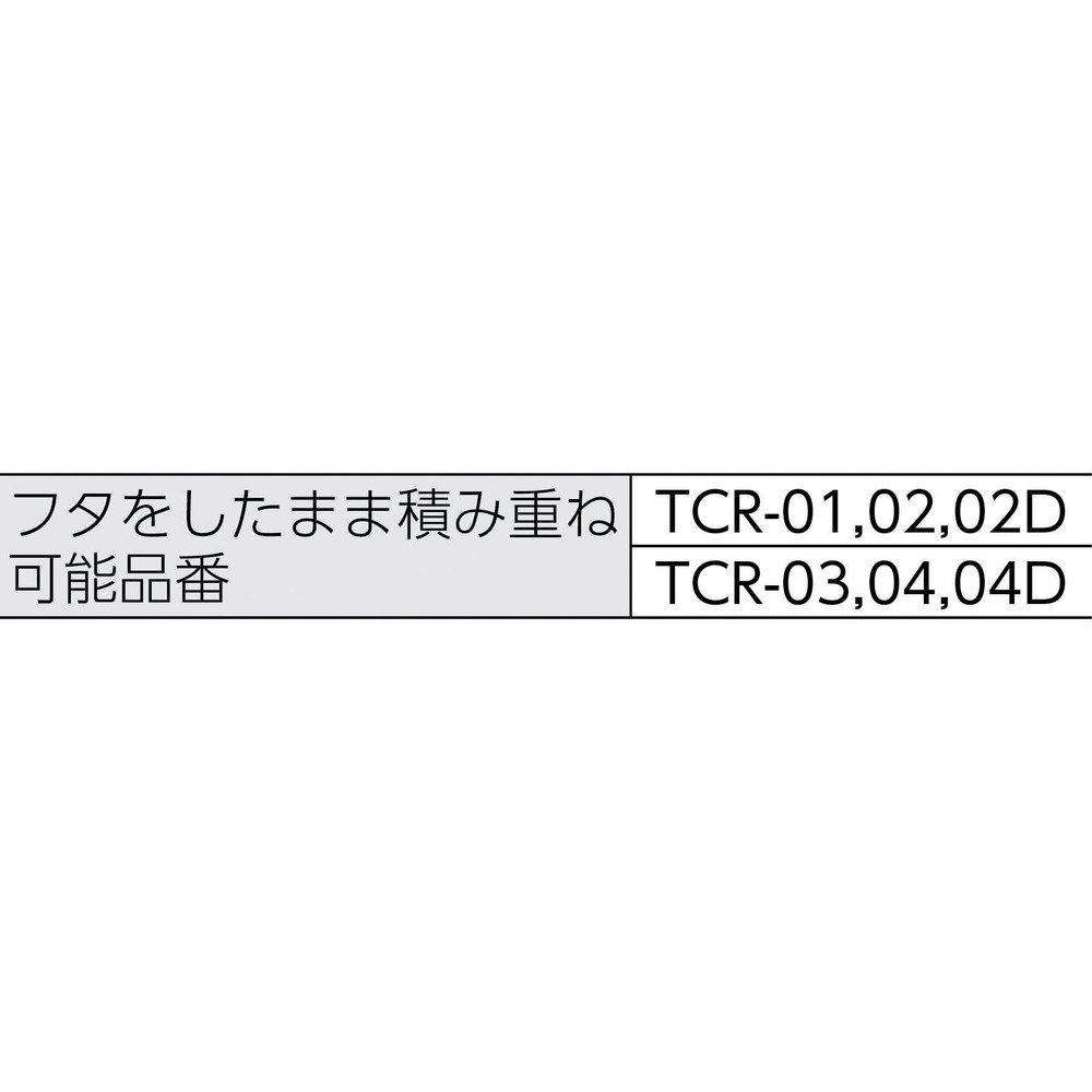 TRUSCO Clear Light Storage Box, Box, Transparent, 47L, TCR-02D