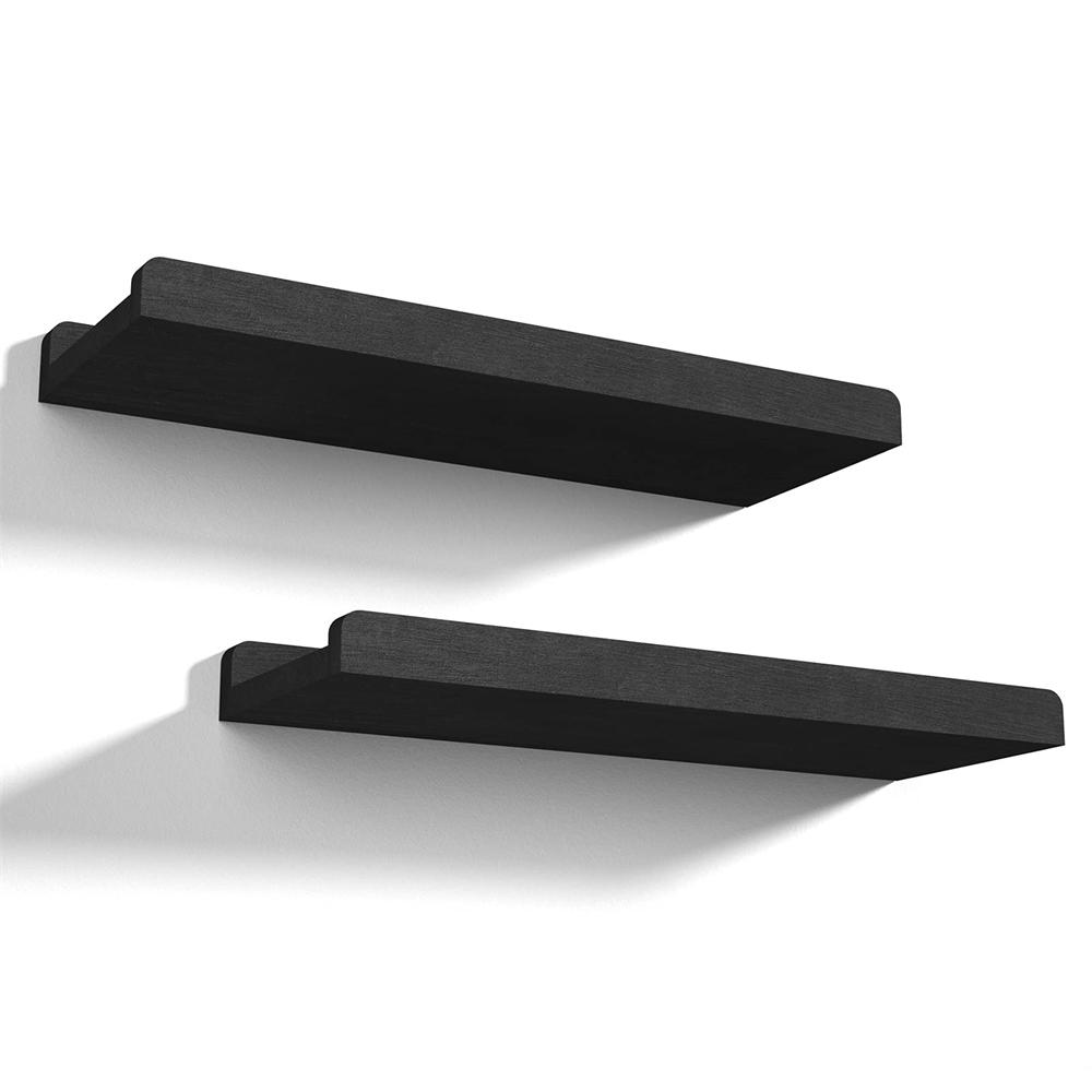 Set di 2 Mensole Moderne Fluttuanti da Parete Mensole per Libri per Cameretta in Legno Rustico Mensola Cornice per Foto per Soggiorno Cucina