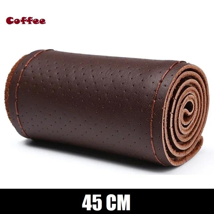 New Steering Wheel Cover Truck Handle Cover 42CM 45CM 47CM 50CM Braid Leather Car Steering Wheel Case for Truck Lorry Accessorie