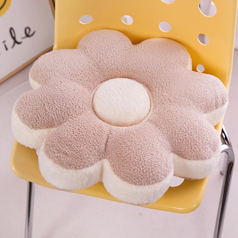 Modern Plush Dopamine Flower Cushion Soft Comfort For Sofa And Window Seats