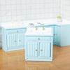 3’’ for Doll House Toy Miniature Cooking Cabinet Mini Kitchen Cabinet Dollhouse Accessory Girl’s Pretend for Play Toy Su