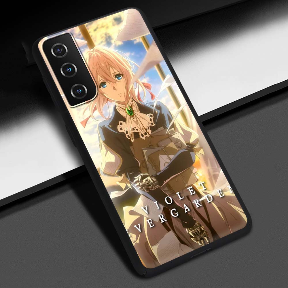 Violet Evergarden Anime-Telefonhülle für Samsung Galaxy S20 FE S21 Ultra S20 S10 S9 Plus S10E S8 Silikon-Schutzhülle mit weicher Rückseite