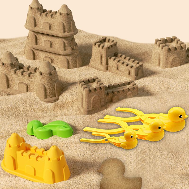 

3Pcs Duck Shape Snowball Making Clip Winter Snowball Fight Sand Moulding Tools Kids Outdoor Plastic Outdoor Fun Sports Toys