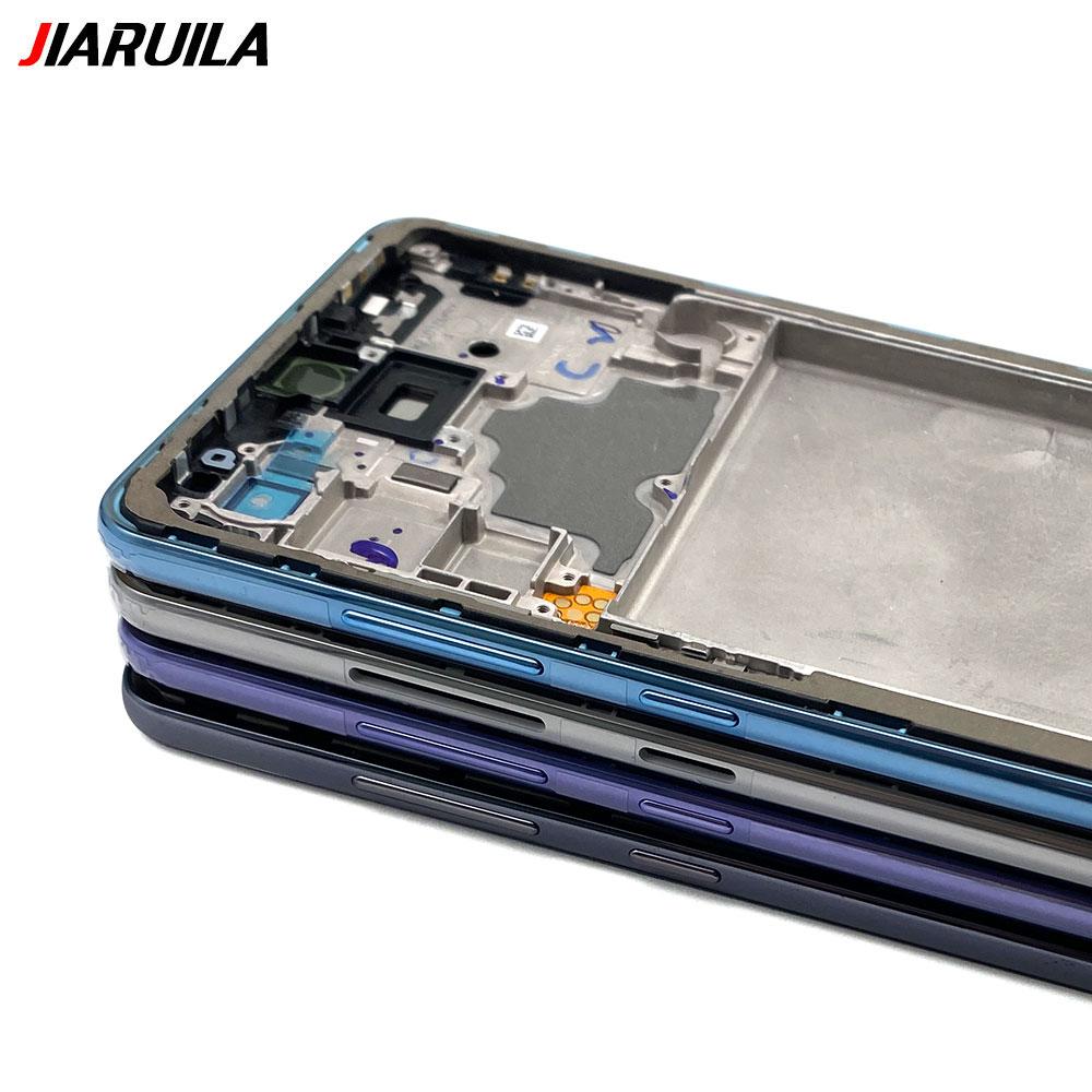 Front Housing LCD Display Frame For Samsung A22 A32 A52 A52s A72 4G 5G Housing Middle Frame Bezel Plate Cover
