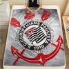 Corinthians Paulista  Print Flannel Blanket, High quality Comfortable for All Seasons, Home Decor, Warmth and Comfort