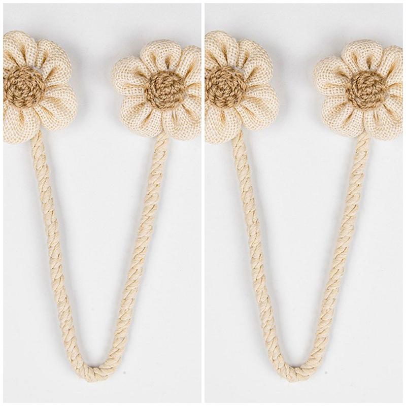 

Веревки для подвязывания штор с цветами, подхваты, пряжки-клипсы, аксессуары, стержни, крючки-держатели, домашние украшения бежевый