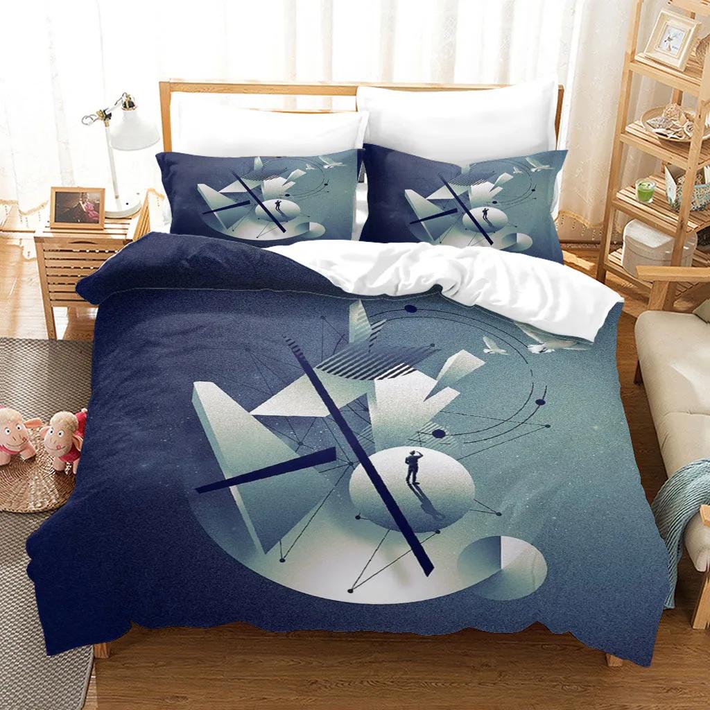 Natural Scenery Art Duvet Cover Set King/Queen Size Desert Landscape Soft Bedding Set for Teens Adults Polyester Quilt Cover