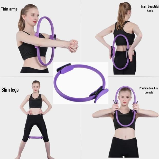 Pilates Ring & Yoga Resistance Band: Leg Muscle Training, Body Sculpting, Pelvic Floor Strength.
