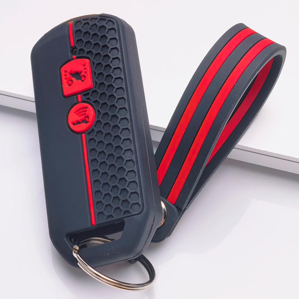 Key Fob Cover for Honda Fit 150 PCX 125 Switch with Keychain Anti-Scratch Guard Shockproof Protection Soft Grip Texture Responsive Button Touch