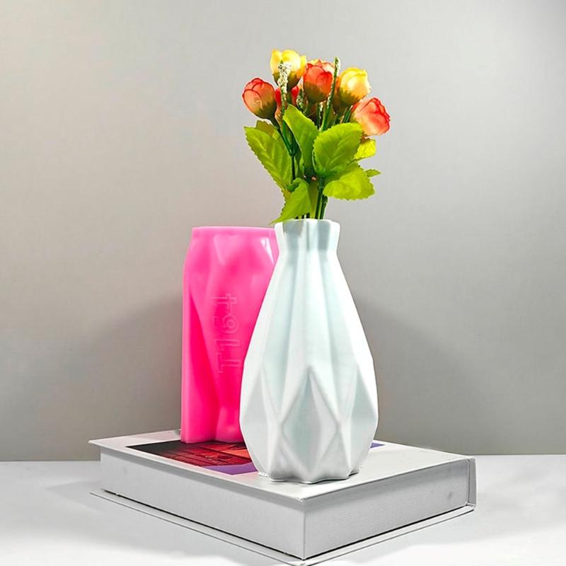 Multipurpose Silicone Mold for Flower Vase Decorative Planter Accessory Mould Tabletop Decoration Molding Tool