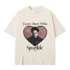 Film Stmívání Miluji kluky, kteří se třpytí Robert Pattinson Grafické tričko Edward Cullen Tričko Muži Ženy Vintage Oversized tričko
