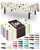 Pureegg Plastic Table Cloth Disposable 8 Pack, 54 x 108 Inch Table Cloths, Graduation Decorations Class of 2025, Graduation Party Tablecloths,