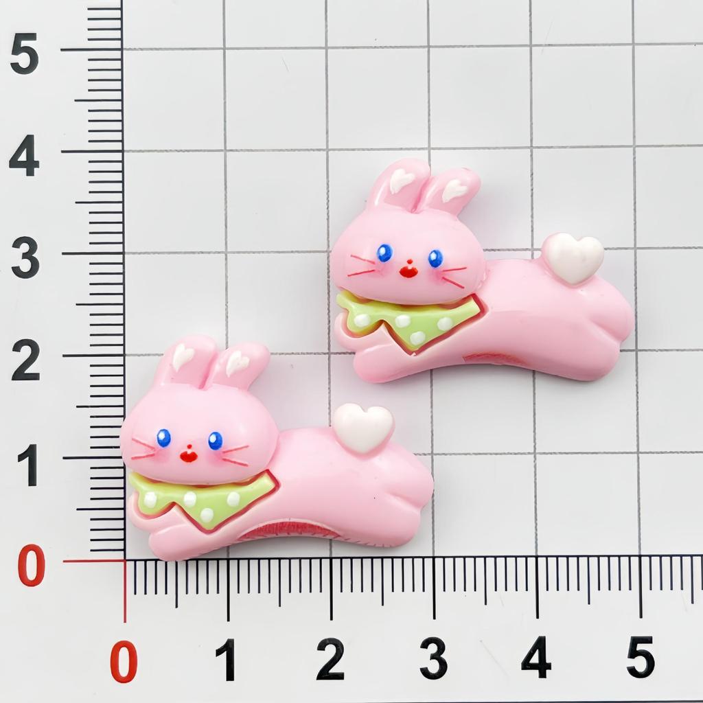 DIY Resin Accessories: Happy Rabbit Charms for Clips, Phone Cases, Shoe Buckles, Keychains, Pendants