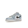 Air Jordan 1 Low GS Ice Blue Kids Sneakers Black Sail White 554723-401