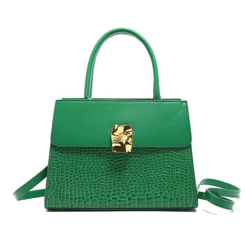 Women's Bag New Fashion Retro Women's Handbag Shoulder Bag Crocodile Pattern Large Capacity Messenger Bag