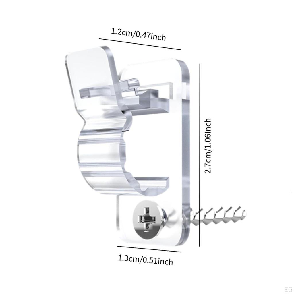 12 Pieces Lights Clips Organizer Versatile Easy Installation Light Hanger Hooks Cable Management