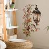 Pink Flower Pendant Light Wall Sticker Removable Wall Art Decor Waterproof Stereo Flower Home Decoration for Bedroom Living Room