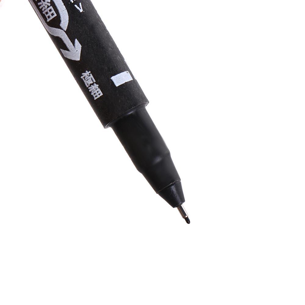 2 szt./zestaw Wodoodporny Marker do skóry do tatuażu Dwukońcówkowy Pędzel do makijażu tatuażu Akcesoria do tatuażu