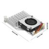 For Raspberry Pi 5 Active Cooler Metal Heatsink Radiator with Adjustable Speed Cooling Fan Cooling Radiator Compatible Holder