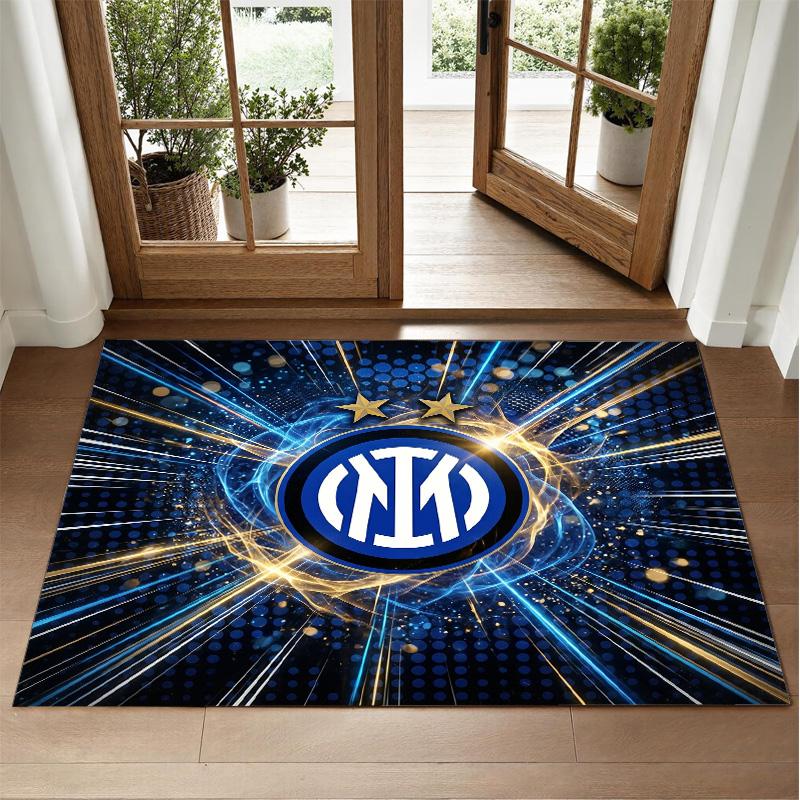 Borussia Dortmund Design Crystal Velvet Rug Soft Decorative Mat for Bedroom Entrance
