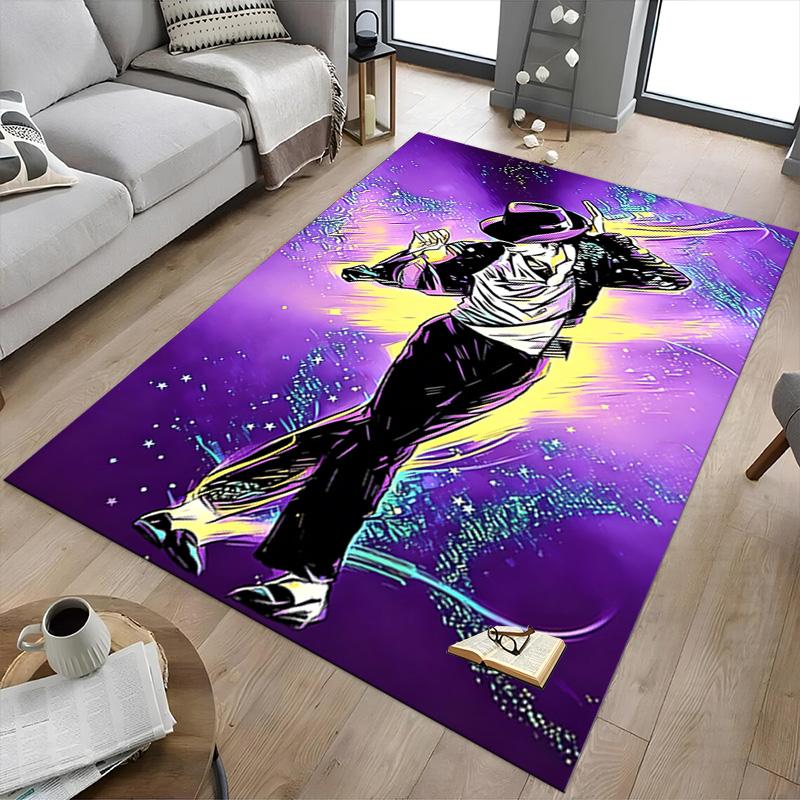 Michael Jackson Dance Pose Carpet For Playroom Bedroom Living Room Sofa Home Decorkids Game Area Rug Nonslip Floor Mat