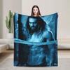 Jason Momoa Photo Collage Flannel Blanket Winter Super Warm Throw Blanket for Boy Girl Living Room Bedspread Sofa Bed Cover