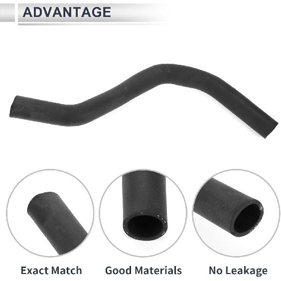 Upper Radiator Coolant Hose for Honda Accord 1998-2002 for Acura TL 1999-2003 Good Sealing Water Hose Pipe No.19501P8CA00 Rubber 1 Pc