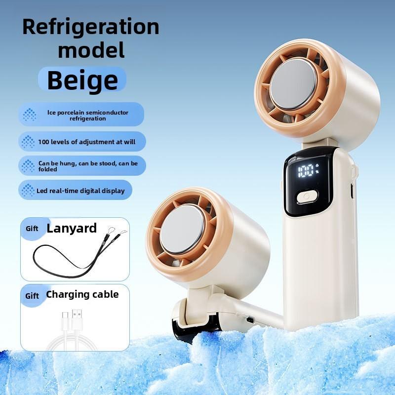 Mini Usb Rechargeable Fan With Ice Coolness Function For Travel And Office