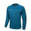 Kelme Men's Knitted Crew Neck Sweatshirt, Long Sleeve, Football Sweatshirt, Pullover, Soccer Uniform, Spring and Autumn Training Wear, A Blue, Size L
