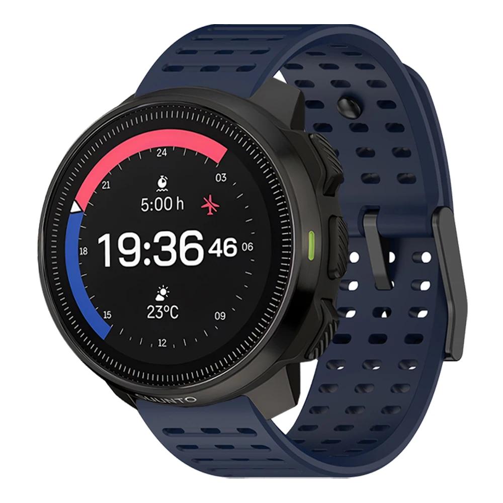 22mm Strap For Suunto RACE S / Ocean / Vertical Silicone Wristband For Suunto 5 9 Peak Pro Replacement Watch Band Bracelet