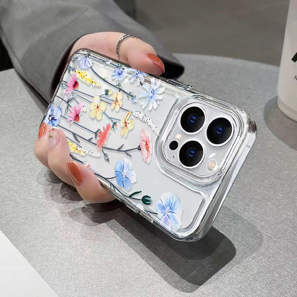 Kryt na telefon pro Samsung A56 5G Galaxy A55 A36 A26 A16 A15 A35 A34 A33 A54 A53 A52s A25 A14 A13 A06 A05s A05 Měkký TPU Květinový kryt