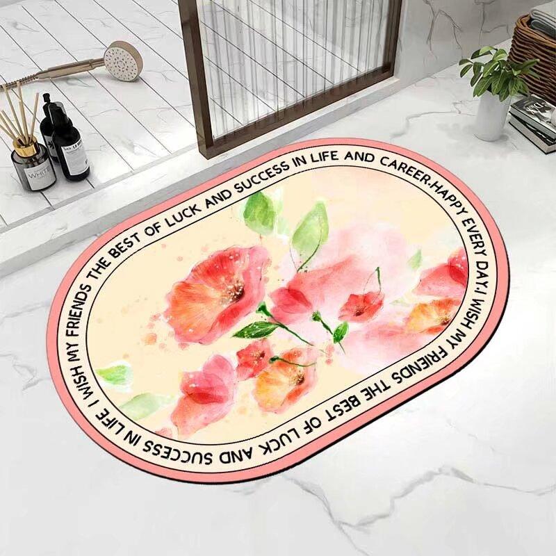 

Мягкий абсорбирующий коврик из диатомовой глины, коврик для пола, ванная комната, ванная комната, туалет, кухня, входная дверь, нескользящий коврик для ног, придверный коврик 40x60cm15.7x23.6in